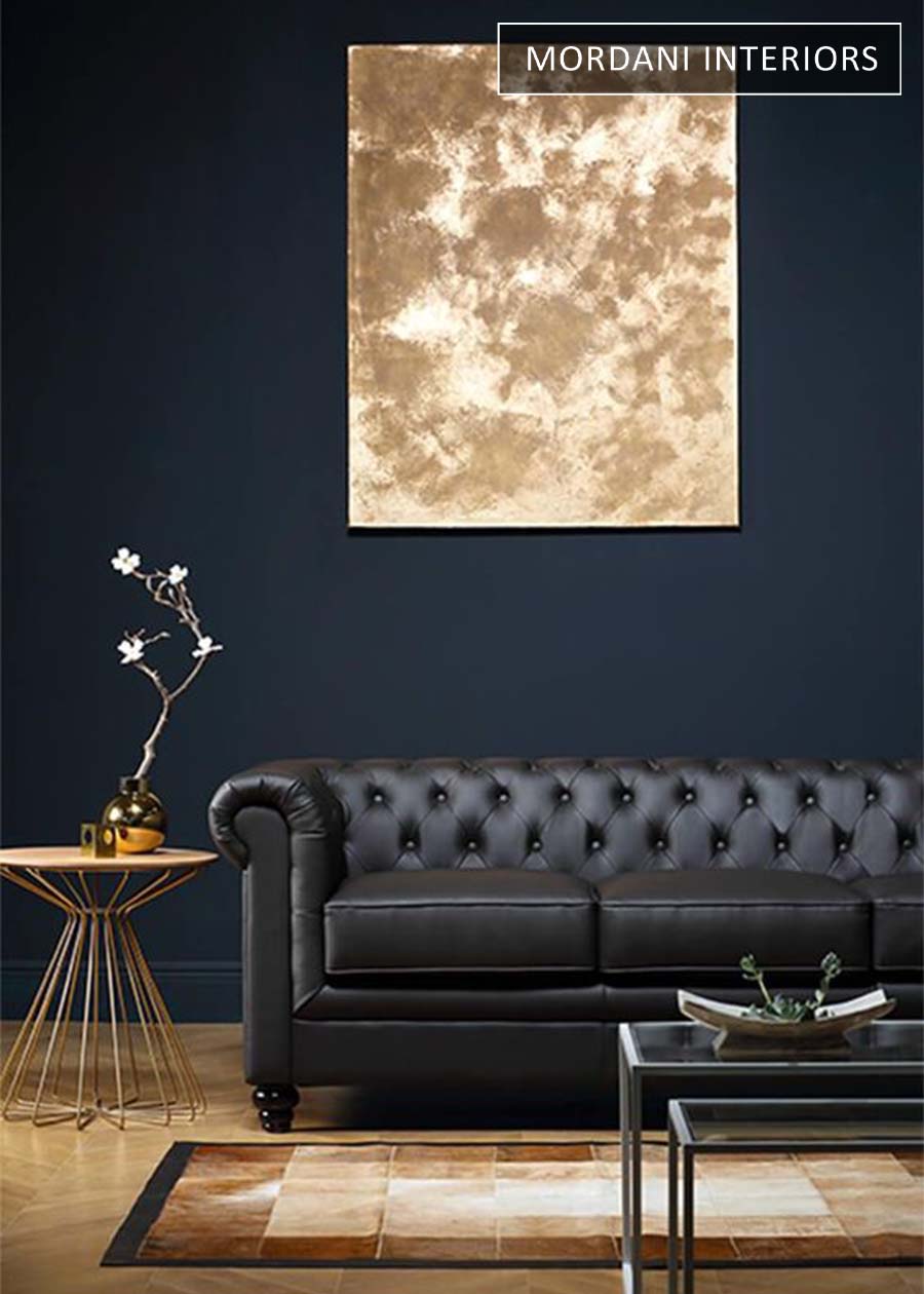 Carbon Black Faux Leather Upholstery